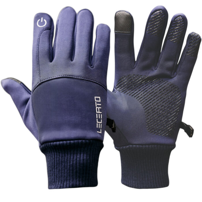 Zimowe rękawiczki dotykowe wodoodporne Lecerto - obrazek 1