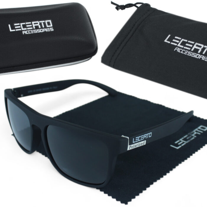OKULARY PRZECIWSŁONECZNE POLARYZACYJNE UV400 LECERTO ZESTAW - obrazek 1