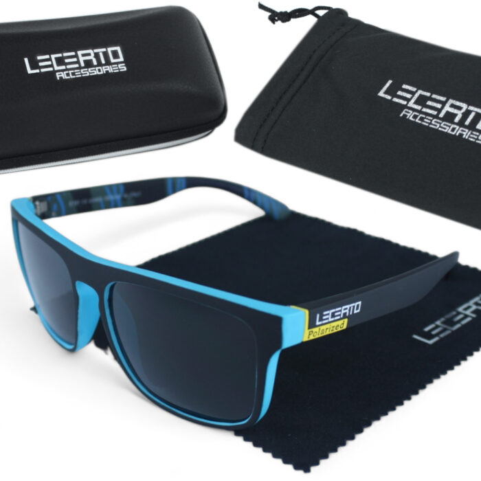 OKULARY PRZECIWSŁONECZNE POLARYZACYJNE UV400 LECERTO ZESTAW - obrazek 1
