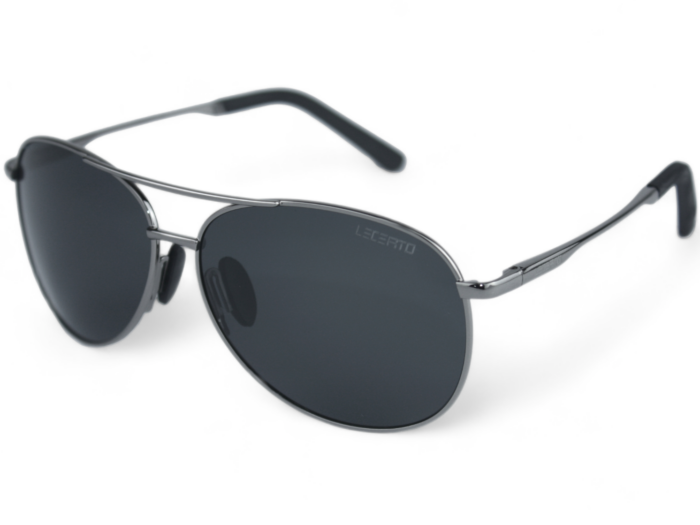 OKULARY PRZECIWSŁONECZNE POLARYZACYJNE UV400 LECERTO AVIATOR ZESTAW - obrazek 2