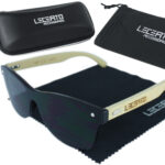 OKULARY PRZECIWSŁONECZNE DREWNIANE UV400 LECERTO ZESTAW