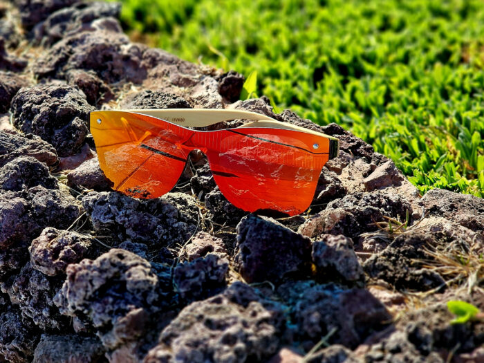 OKULARY PRZECIWSŁONECZNE DREWNIANE UV400 LECERTO ZESTAW - obrazek 5