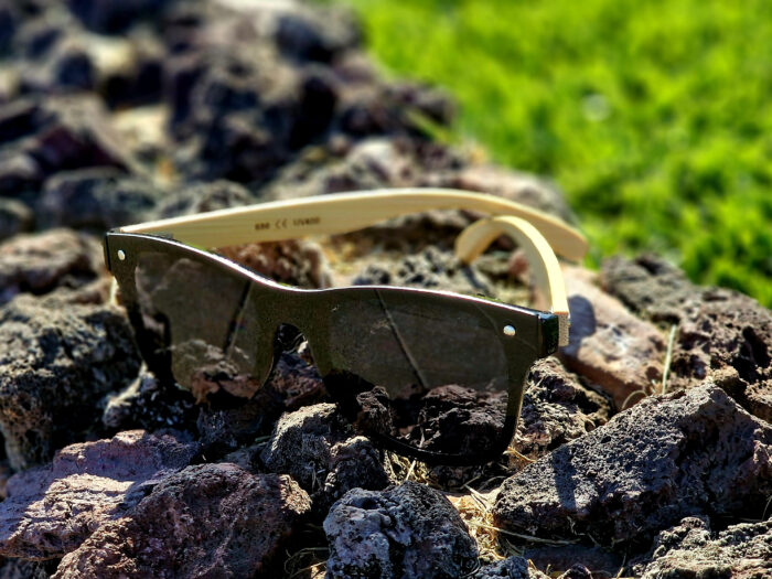 OKULARY PRZECIWSŁONECZNE DREWNIANE UV400 LECERTO ZESTAW - obrazek 5