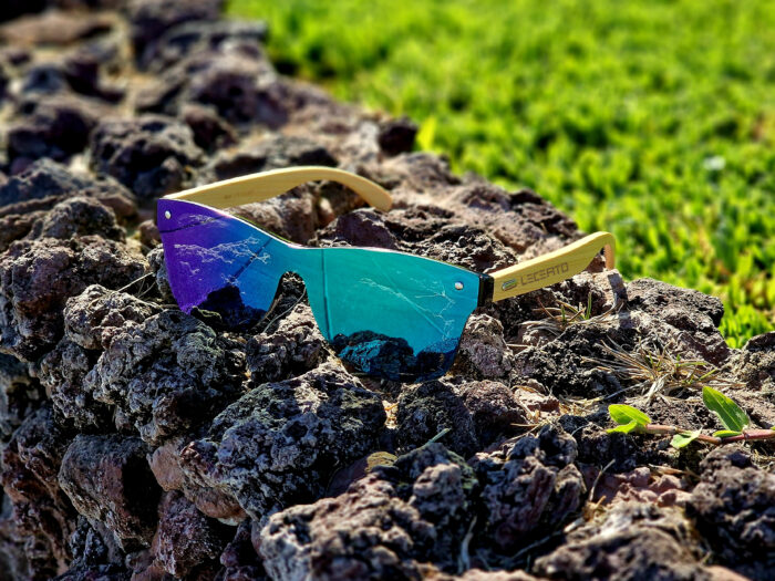 OKULARY PRZECIWSŁONECZNE DREWNIANE UV400 LECERTO ZESTAW - obrazek 6