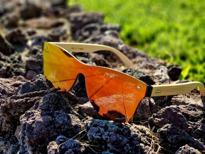 OKULARY PRZECIWSŁONECZNE DREWNIANE UV400 LECERTO ZESTAW - obrazek 6