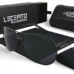 OKULARY PRZECIWSŁONECZNE POLARYZACYJNE UV400 LECERTO AVIATOR ZESTAW