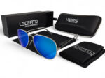 OKULARY PRZECIWSŁONECZNE POLARYZACYJNE UV400 LECERTO AVIATOR ZESTAW - obrazek 5