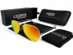 OKULARY PRZECIWSŁONECZNE POLARYZACYJNE UV400 LECERTO AVIATOR ZESTAW - obrazek 5