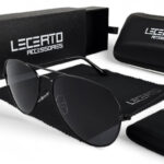 OKULARY PRZECIWSŁONECZNE POLARYZACYJNE UV400 LECERTO AVIATOR ZESTAW