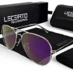 OKULARY PRZECIWSŁONECZNE POLARYZACYJNE UV400 LECERTO AVIATOR ZESTAW