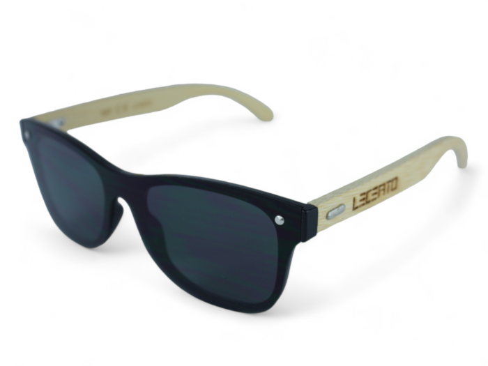 OKULARY PRZECIWSŁONECZNE DREWNIANE UV400 LECERTO ZESTAW - obrazek 3