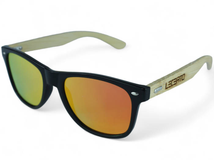 OKULARY PRZECIWSŁONECZNE DREWNIANE UV400 LECERTO ZESTAW - obrazek 3