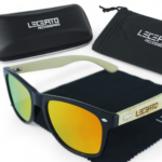 OKULARY PRZECIWSŁONECZNE DREWNIANE UV400 LECERTO ZESTAW