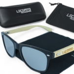 OKULARY PRZECIWSŁONECZNE DREWNIANE UV400 LECERTO ZESTAW