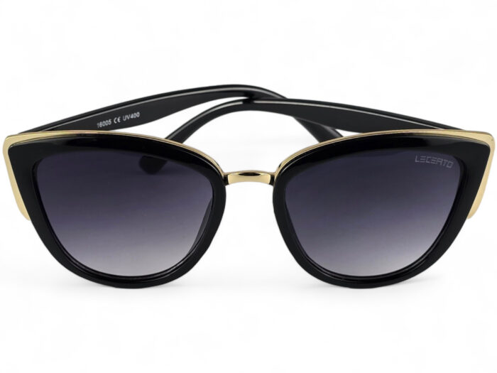 OKULARY PRZECIWSŁONECZNE DAMSKIE KOCIE UV400 LECERTO ZESTAW - obrazek 3