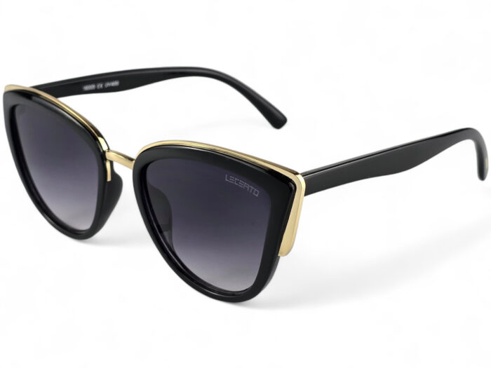 OKULARY PRZECIWSŁONECZNE DAMSKIE KOCIE UV400 LECERTO ZESTAW - obrazek 2