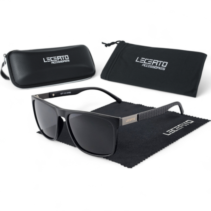 OKULARY PRZECIWSŁONECZNE POLARYZACYJNE UV400 LECERTO ZESTAW - obrazek 5
