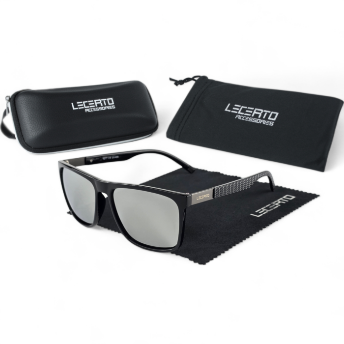 OKULARY PRZECIWSŁONECZNE POLARYZACYJNE UV400 LECERTO ZESTAW - obrazek 5