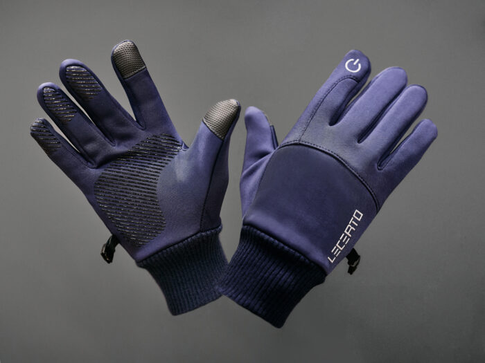 Zimowe rękawiczki dotykowe wodoodporne Lecerto - obrazek 8