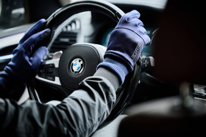 Zimowe rękawiczki dotykowe wodoodporne Lecerto - obrazek 3