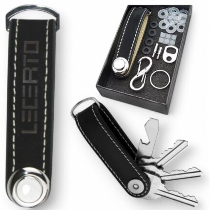 LECERTO SKÓRZANY ORGANIZER BRELOK ETUI NA KLUCZE SKÓRA NATURALNA PREMIUM