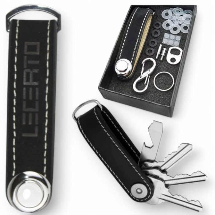 LECERTO SKÓRZANY ORGANIZER BRELOK ETUI NA KLUCZE SKÓRA NATURALNA PREMIUM - obrazek 1