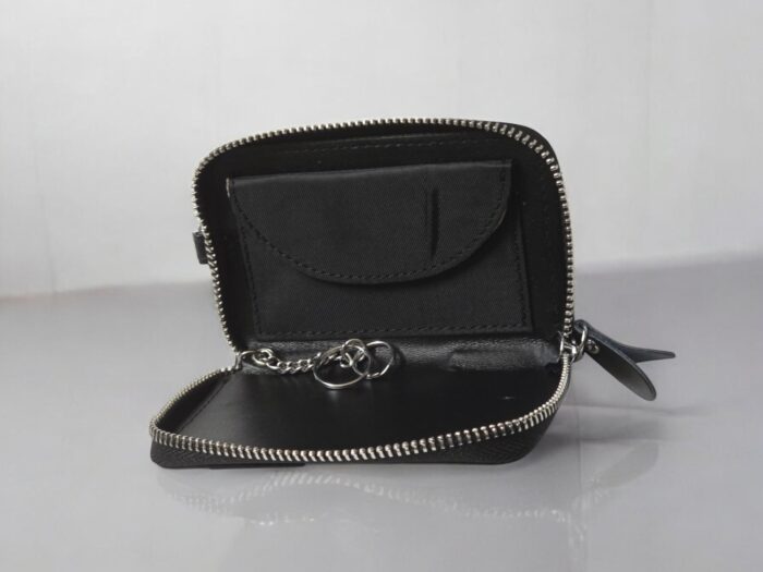 Etui antykradzieżowe skórzane na klucze z wkładką antykradzieżową na karty RFID LECERTO - obrazek 6