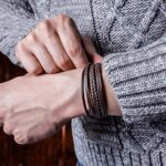 SKÓRZANA PERSONALIZOWANA BRANSOLETKA PLECIONA MĘSKA RZEMIEŃ SKÓRA NATURALNA PREMIUM GRAWER GRATIS - obrazek 10