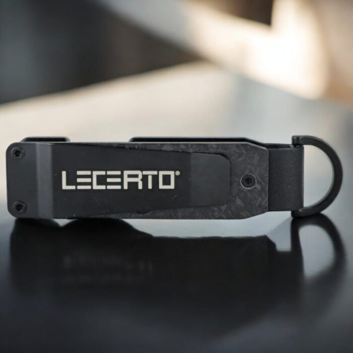 LECERTO ALUMINIOWE ETUI BRELOK NA KLUCZE CARBON - obrazek 2