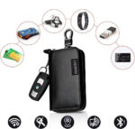 Etui antykradzieżowe skórzane na klucze z wkładką antykradzieżową na karty RFID LECERTO - obrazek 8