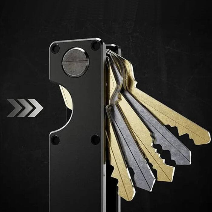 LECERTO ALUMINIOWE ETUI BRELOK NA KLUCZE CARBON - obrazek 9