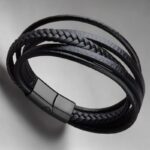 SKÓRZANA PERSONALIZOWANA BRANSOLETKA PLECIONA MĘSKA RZEMIEŃ SKÓRA NATURALNA PREMIUM GRAWER GRATIS - obrazek 8