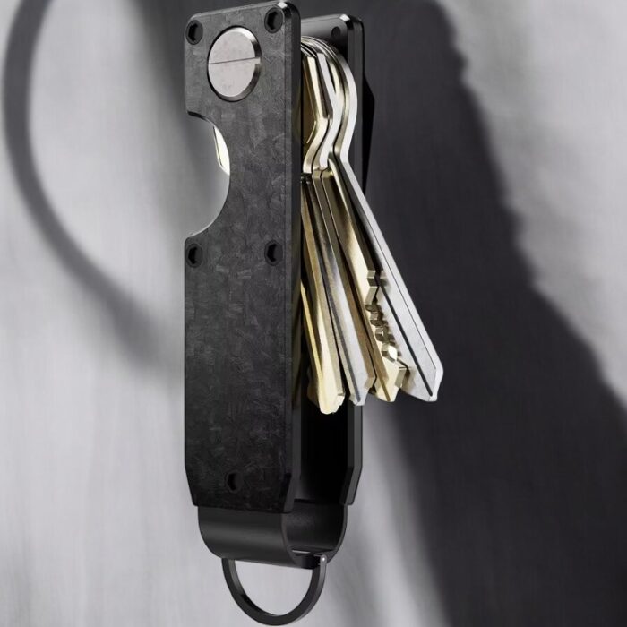 LECERTO ALUMINIOWE ETUI BRELOK NA KLUCZE CARBON - obrazek 3
