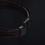 SKÓRZANA PERSONALIZOWANA BRANSOLETKA PLECIONA MĘSKA RZEMIEŃ SKÓRA NATURALNA PREMIUM GRAWER GRATIS - obrazek 10