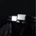 SKÓRZANA PERSONALIZOWANA BRANSOLETKA PLECIONA MĘSKA REGULOWANA PREMIUM GRAWER GRATIS - obrazek 10