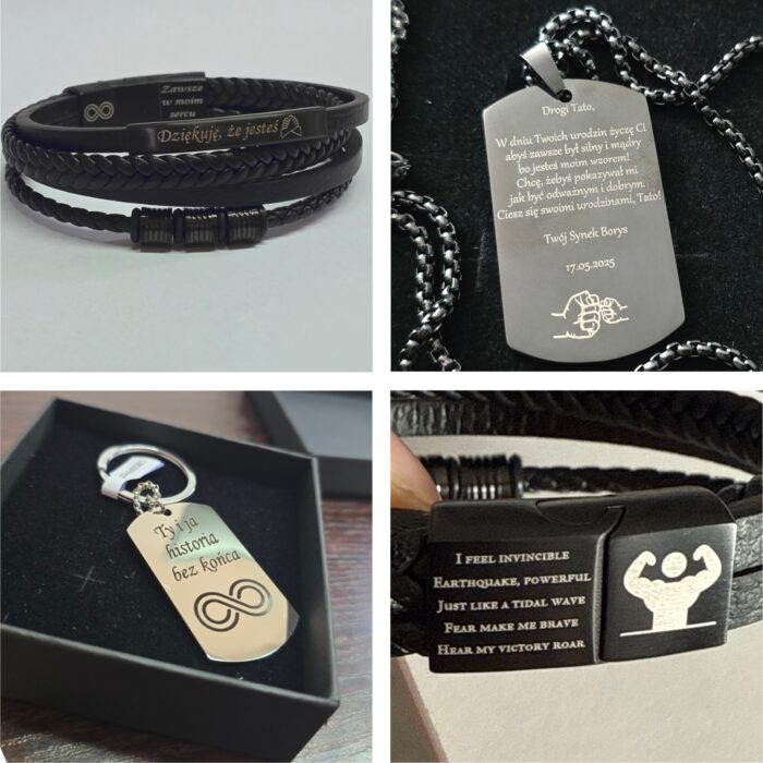 BRELOK DO KLUCZY NIEŚMIERTELNIK WISIOREK I ŁAŃCUSZEK PREZENT GRAWER GRATIS - obrazek 6